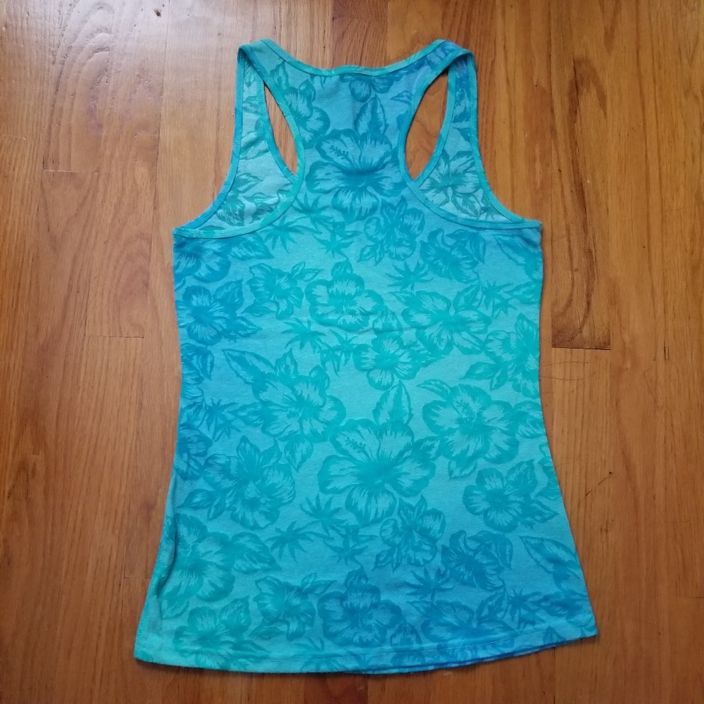 BOGO 🌿 dELiA*s Teal Green Ombre Hawaiian Tank - Picture 2 of 4